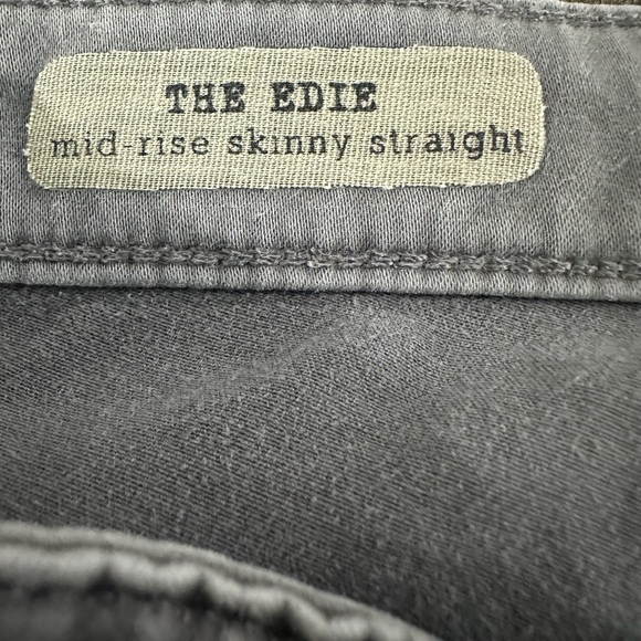 Adriano Goldshmied The Edie Mid Rise Skinny Straight Jeans Gray Size 31 - Picture 8 of 11